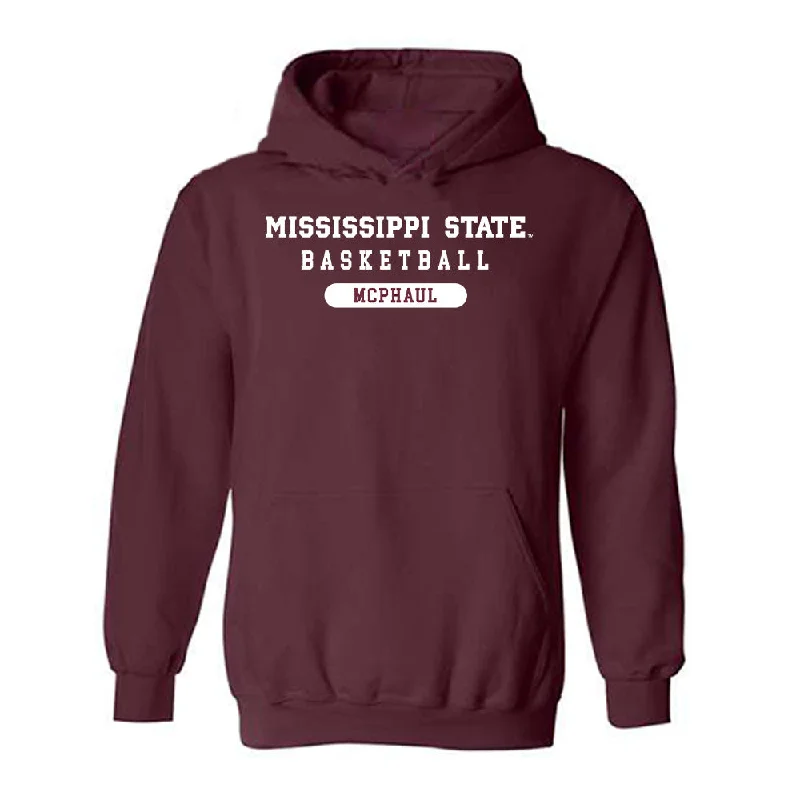 Mississippi State - NCAA Women's Basketball : Destiney McPhaul - Classic Shersey Hooded Sweatshirt Hoodie with Logo Branding Identity Mississippi State - NCAA Women's Basketball : Destiney McPhaul - Classic Shersey Hooded Sweatshirt Hoodie with Logo Branding Identity