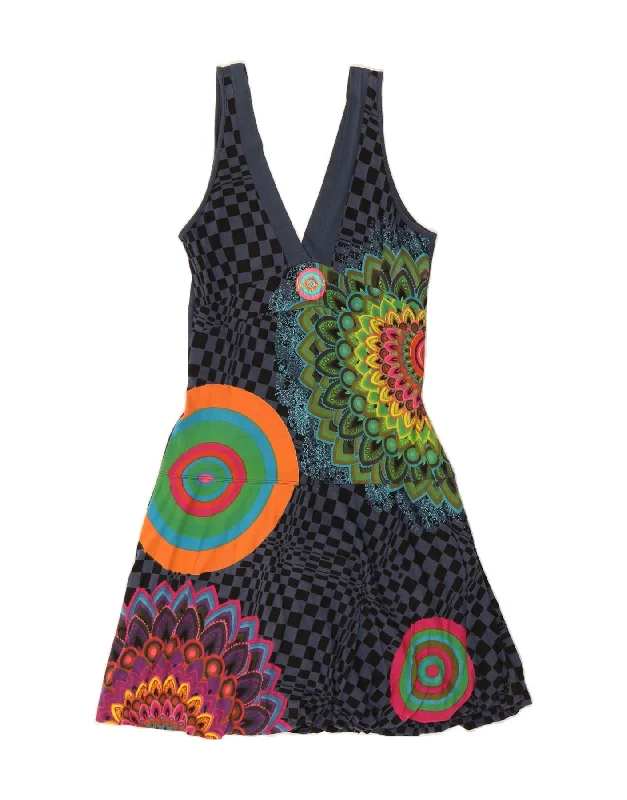 DESIGUAL Womens Graphic A-Line Dress UK 18 XL Multicoloured Geometric Tunics Winter warm DESIGUAL Womens Graphic A-Line Dress UK 18 XL Multicoloured Geometric Tunics Winter warm