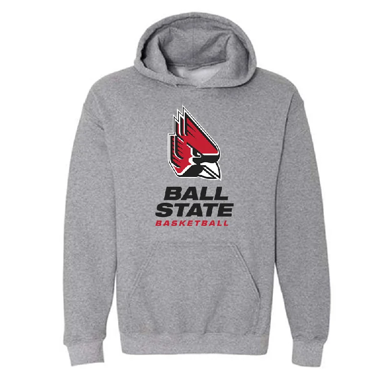 Ball State - NCAA Women's Basketball : Elise Stuck - Hooded Sweatshirt Hoodie with Hem Ribbing Snug Secure Ball State - NCAA Women's Basketball : Elise Stuck - Hooded Sweatshirt Hoodie with Hem Ribbing Snug Secure