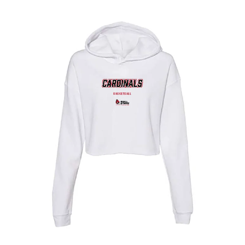 Ball State - NCAA Women's Basketball : Elise Stuck - Classic Shersey Women's Crop Fleece Hoodie Oversized Hoodie Comfort Casual Ball State - NCAA Women's Basketball : Elise Stuck - Classic Shersey Women's Crop Fleece Hoodie Oversized Hoodie Comfort Casual