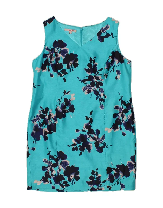 JACQUES VERT Womens Sleeveless Sheath Dress UK 22 3XL Turquoise Floral Tunics Cozy comfortable JACQUES VERT Womens Sleeveless Sheath Dress UK 22 3XL Turquoise Floral Tunics Cozy comfortable