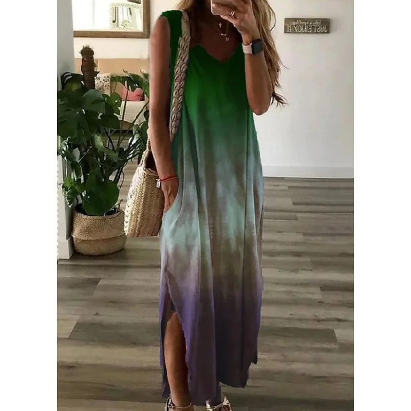 Women's Shift Dress Maxi Long Dress Tunics Business professional