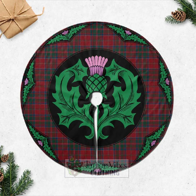 MacDonald (McDonald) of Glencoe Tartan Christmas Tree Skirt Scottish Thistle Style vintage skirt charm MacDonald (McDonald) of Glencoe Tartan Christmas Tree Skirt Scottish Thistle Style vintage skirt charm