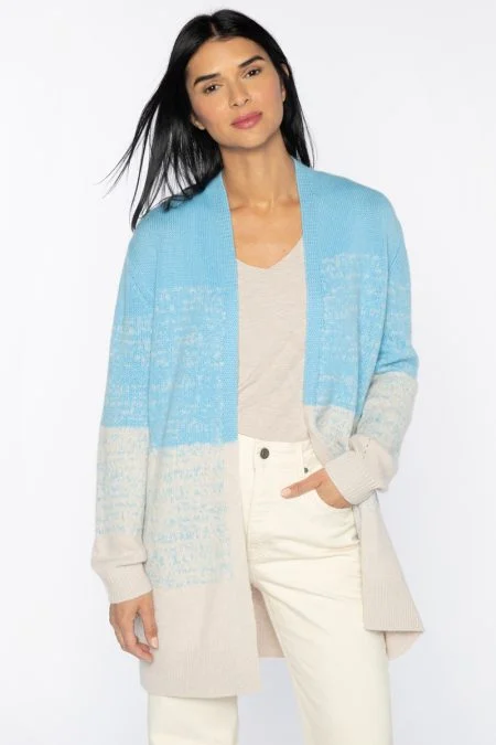 Kinross Cashmere Ombre Cardigan Lightweight Heavyweight Midweight