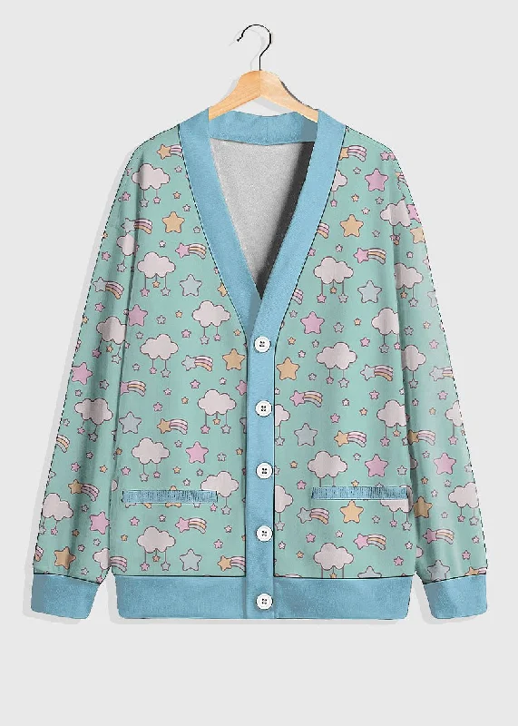 Fairy Kei Pastel Cardigan Glossy Satin Silk