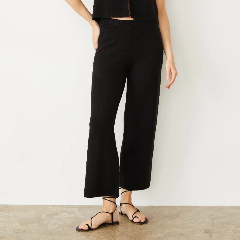 Boucle Knit Crop Pant Fashionable Jogger Pants