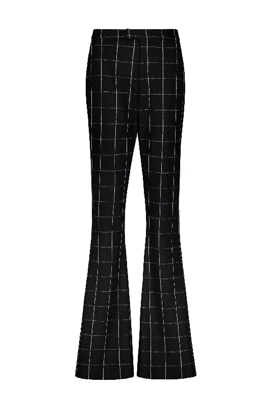 CATALAN WOOL WINDOWPANE PANT Formal Slim Pants