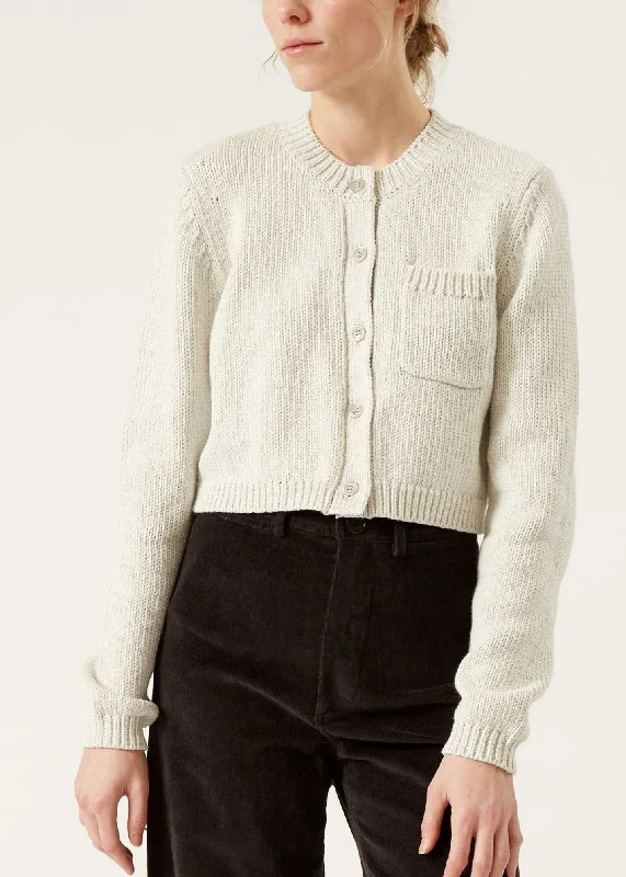 Teddie Cotton And Cashmere Cardigan Neon metallic Matte