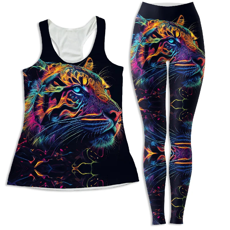 Tigre Realm Women's Tank and Leggings Combo casual tank top