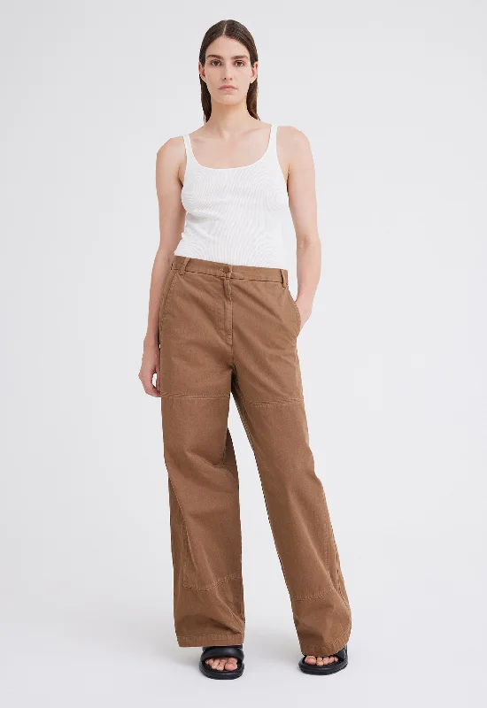 Alloy Cotton Chino Pant - Colt Brown Soft Stretch Trousers