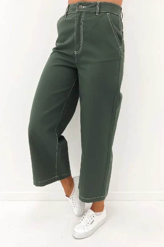 Fresh Prince Pant Tree Green Classic Stretch Pants