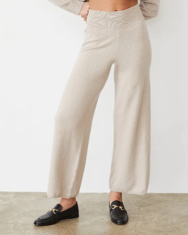 Cashmere Crop Pant Casual Track Pants