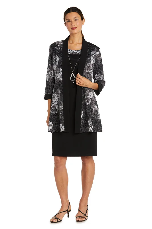 R&M Richards 9203 Printed Short Jacket Dress Faux Fur Jacket Real Fur Jacket Shearling Jacket R&M Richards 9203 Printed Short Jacket Dress Faux Fur Jacket Real Fur Jacket Shearling Jacket