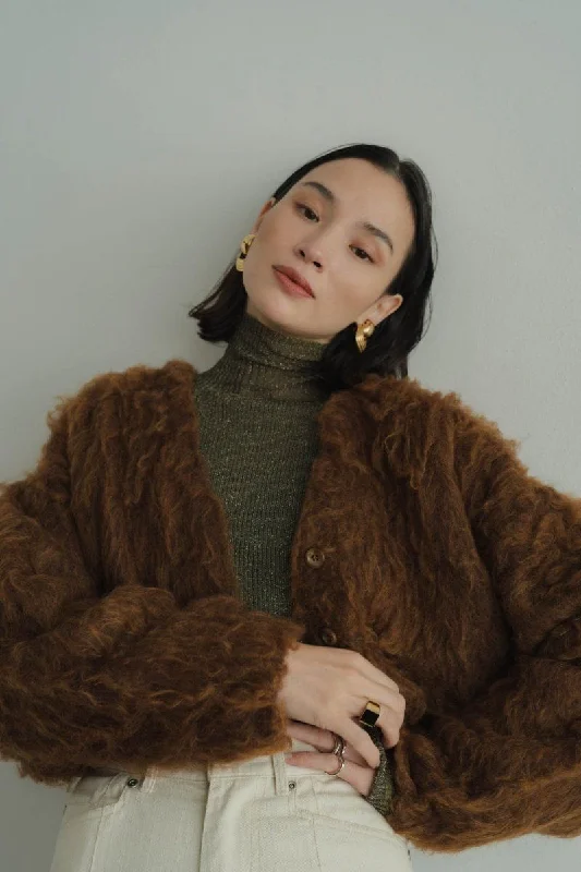 11/15~Shipping Minimal Shaggy Cardigan/Brown (Additional Sale) Lightweight Heavyweight Midweight 11/15~Shipping Minimal Shaggy Cardigan/Brown (Additional Sale) Lightweight Heavyweight Midweight
