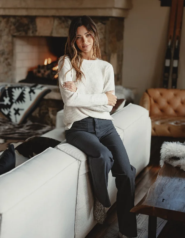 Scout Canvas Pant in Phantom Casual Wide Pants