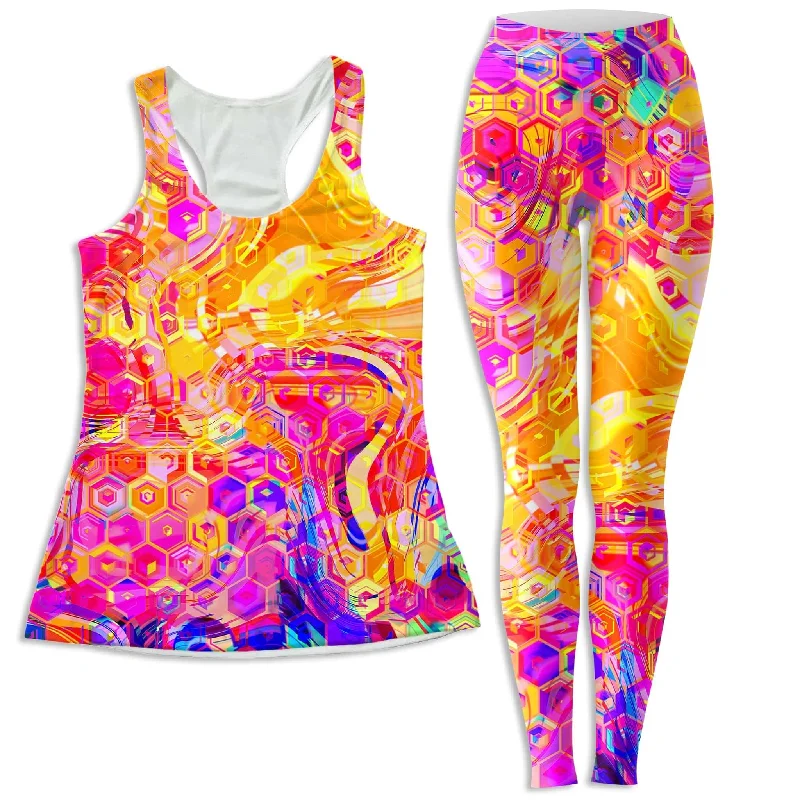 Ornate Drip Women's Tank and Leggings Combo athletic tank top