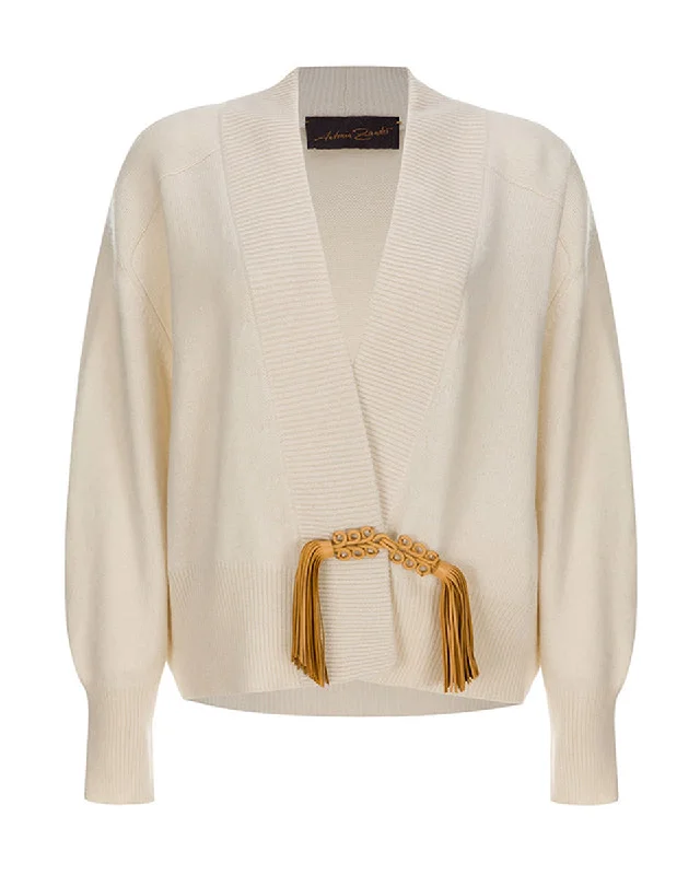 The Samba Cardigan Silk Blend Satin Velvet