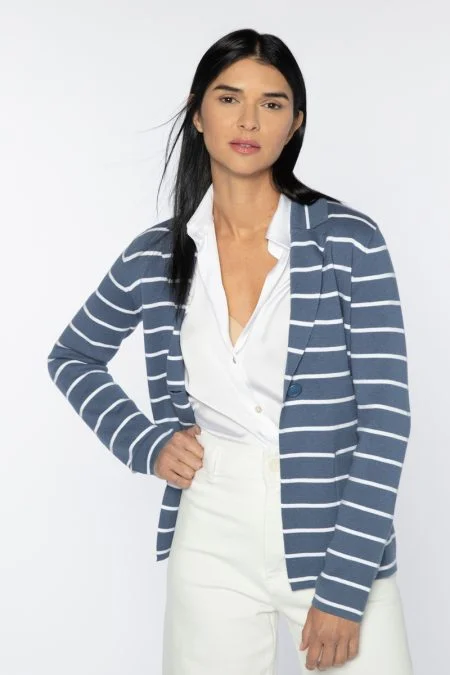 Kinross Cashmere Fitted Notch Collar Cardigan Oversized Loose Flowy