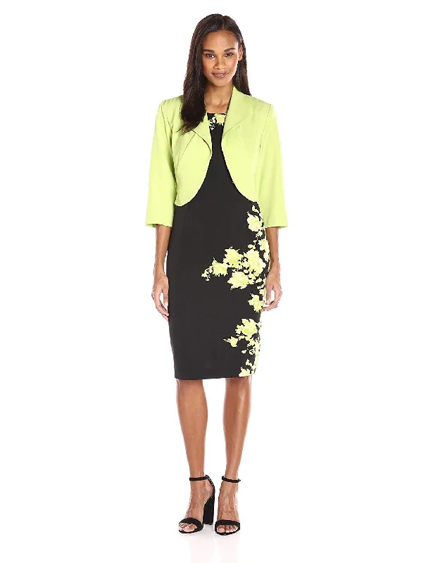 Maya Brooke - Floral Printed Fitted Dress With Jacket 26323SC Nylon Jacket Polyester Jacket Spandex Jacket Maya Brooke - Floral Printed Fitted Dress With Jacket 26323SC Nylon Jacket Polyester Jacket Spandex Jacket