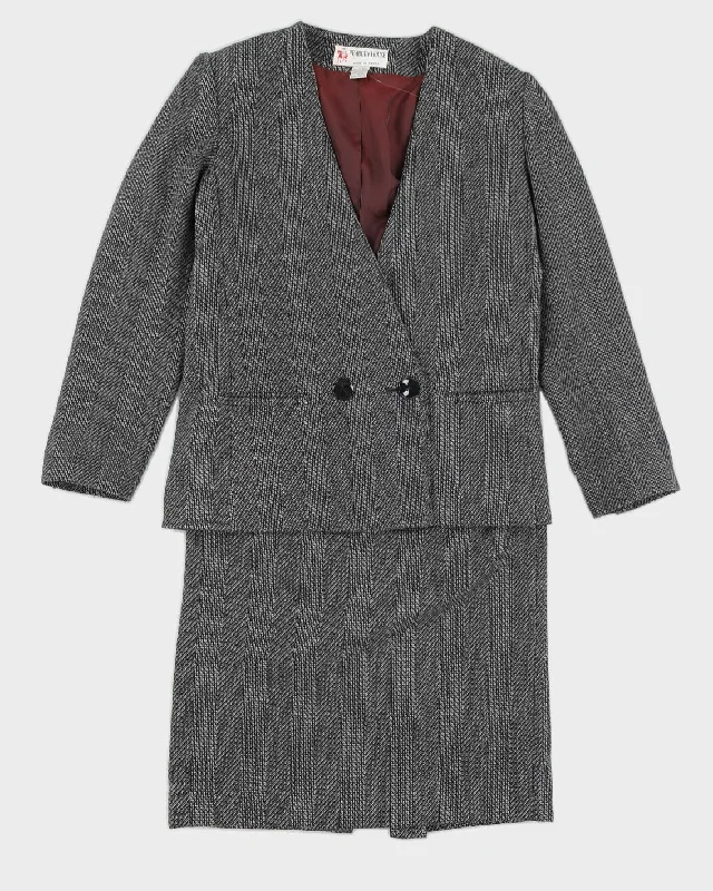 Vintage 80s Peabody House Skirt Suit - S wool skirt warm