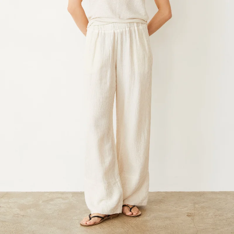 Gauze Wide Leg Pant Cozy Lounge Pants
