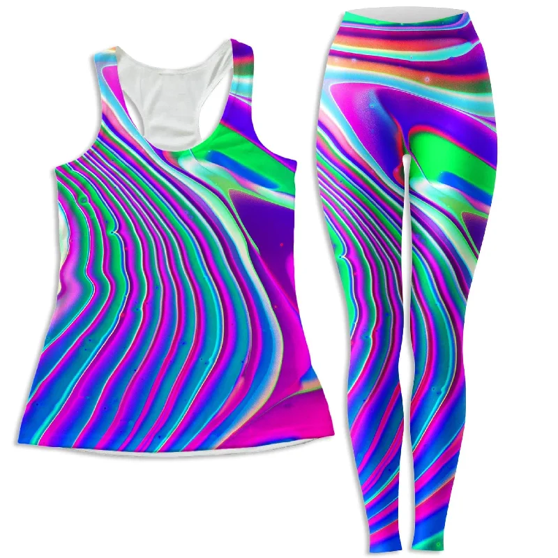 Tangerine Dream Women's Tank and Leggings Combo flexible tank top