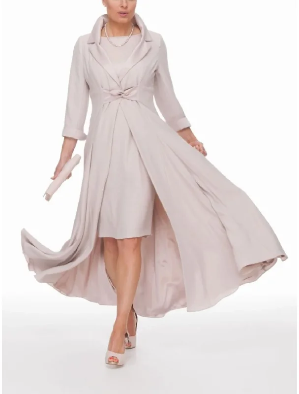 Two Piece Sheath / Column Mother of the Bride Dress Wedding Guest Party Elegant Winter With Jacket 3/4 Sleeve Shirt Collar Ankle Length Chiffon Pleats Solid Color Hoodie Zip-Up Jacket Button-Up Jacket Two Piece Sheath / Column Mother of the Bride Dress Wedding Guest Party Elegant Winter With Jacket 3/4 Sleeve Shirt Collar Ankle Length Chiffon Pleats Solid Color Hoodie Zip-Up Jacket Button-Up Jacket