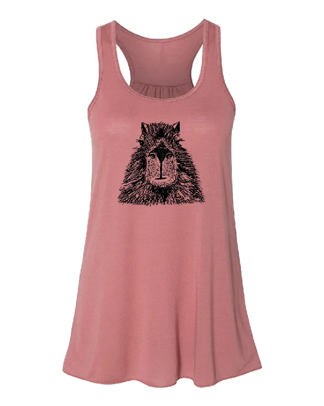 Capybara: Women's Flowy Tank boho tank top