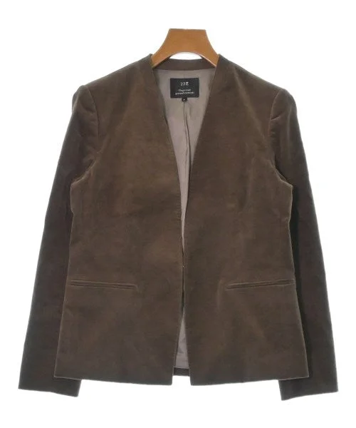 23ku Collarless jackets Herringbone Jacket Houndstooth Jacket Plaid Jacket