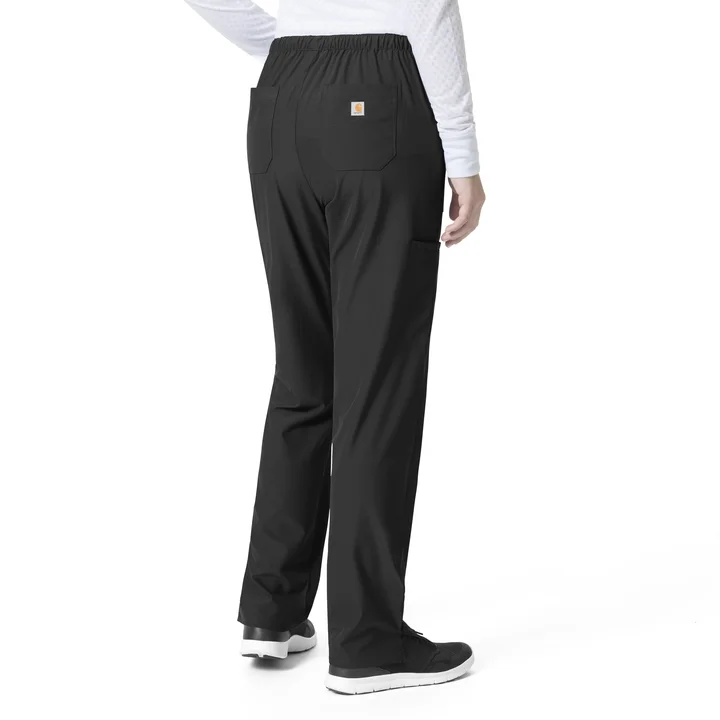 C52106P - FLAT FRONT STRAIGHT LEG PANT - Petite Elegant Wool Trousers
