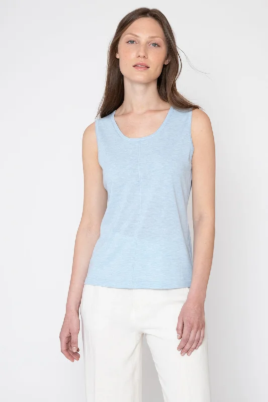 Kinross Cashmere Seamed Tank athletic tank top