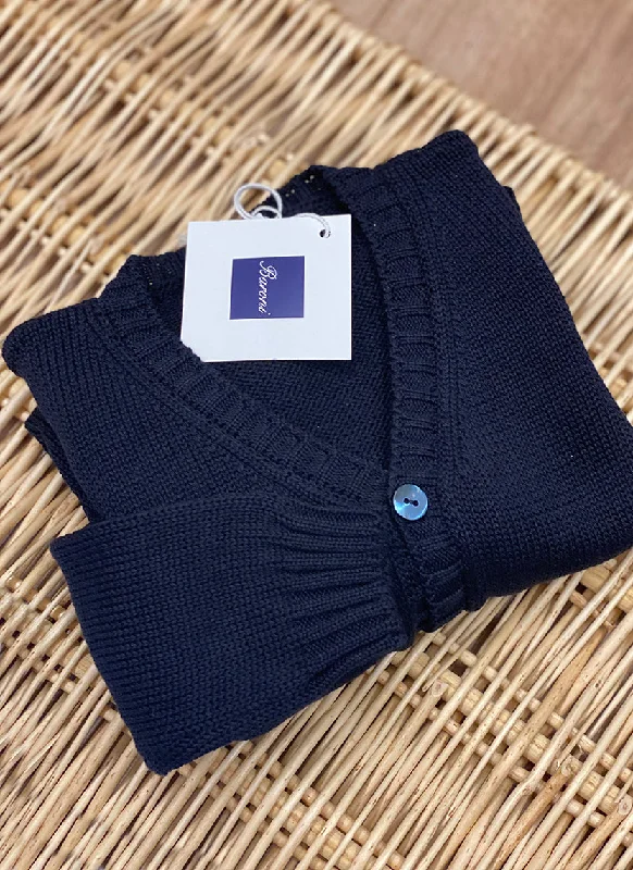 Merinos Wool Cardigan Tailored Straight A-Line