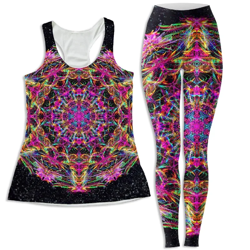 Pastel Warp Women's Tank and Leggings Combo slim fit tank