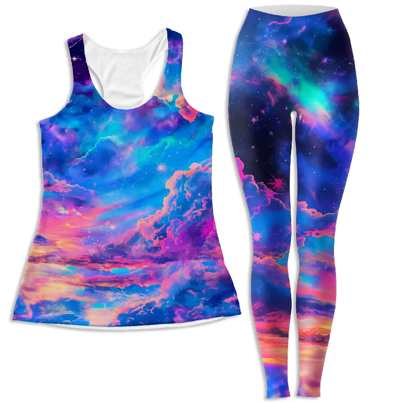Storybook Sky Women's Tank and Leggings Combo ivory tank top