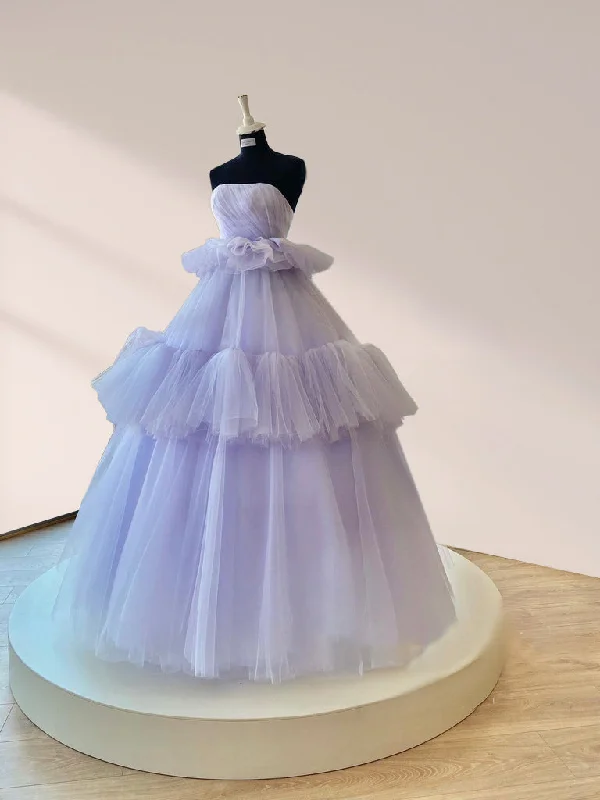 Strapless Pleated Tulle Ball Gown Tiered A Line Prom Dress Floor Length Party Dress Tunics Review highly Strapless Pleated Tulle Ball Gown Tiered A Line Prom Dress Floor Length Party Dress Tunics Review highly