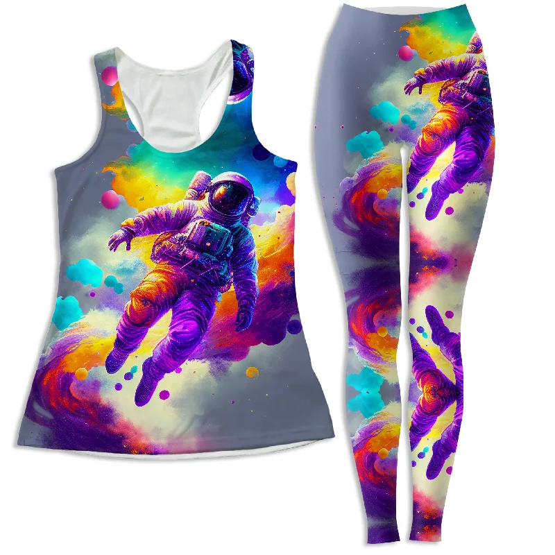 Floating Away Women's Tank and Leggings Combo scoop neck tank