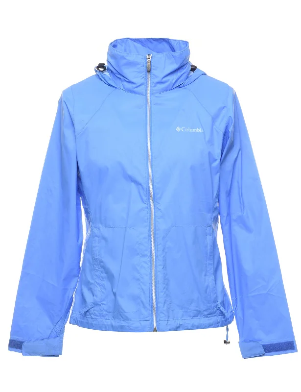 Columbia Hooded Blue Classic Nylon Jacket - S Chenille Jacket Brocade Jacket Lace Jacket Columbia Hooded Blue Classic Nylon Jacket - S Chenille Jacket Brocade Jacket Lace Jacket