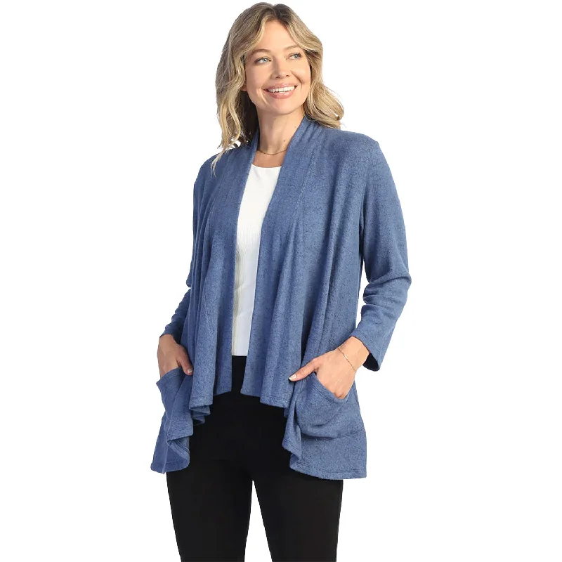 Women's Jess & Jane Draped Cardigan Cobalt Blue Modern Contemporary chic