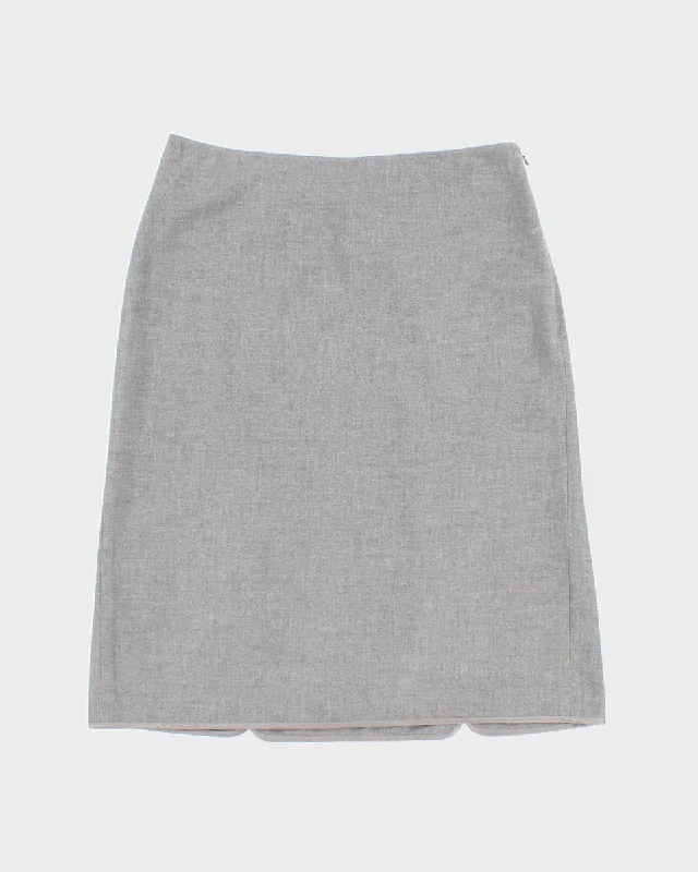 DKNY City Grey Smart Skirt - M denim skirt stylish