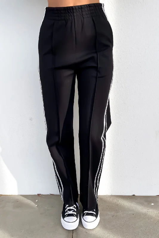 Nina Pant Black Cozy Fitted Pants
