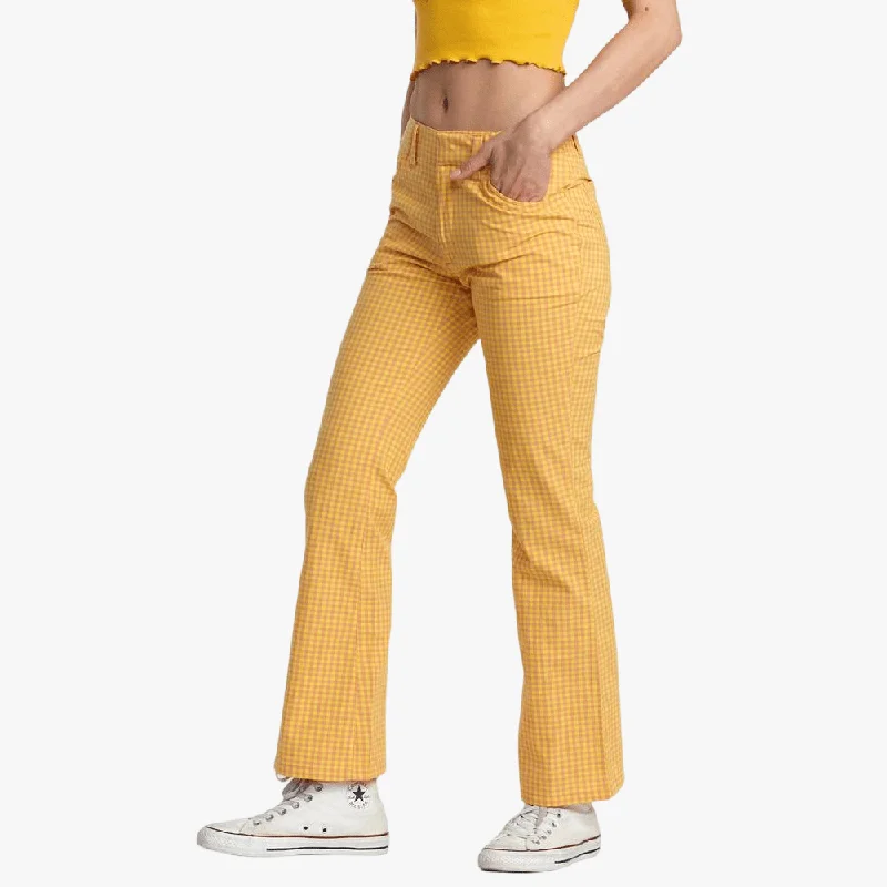 Rvca Womens Kennedy Pant Khaki Casual Skinny Fit Pants