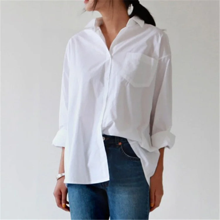 Korean Women's Cardigan Mid-Length Loose And Thin Shirt Thin Thick Dense