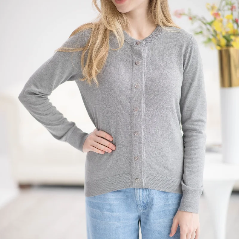 Women's Adaptive Magnetic Front Knit Cardigan Sweater In Grey Open Front Closed Front Wrap Front Women's Adaptive Magnetic Front Knit Cardigan Sweater In Grey Open Front Closed Front Wrap Front