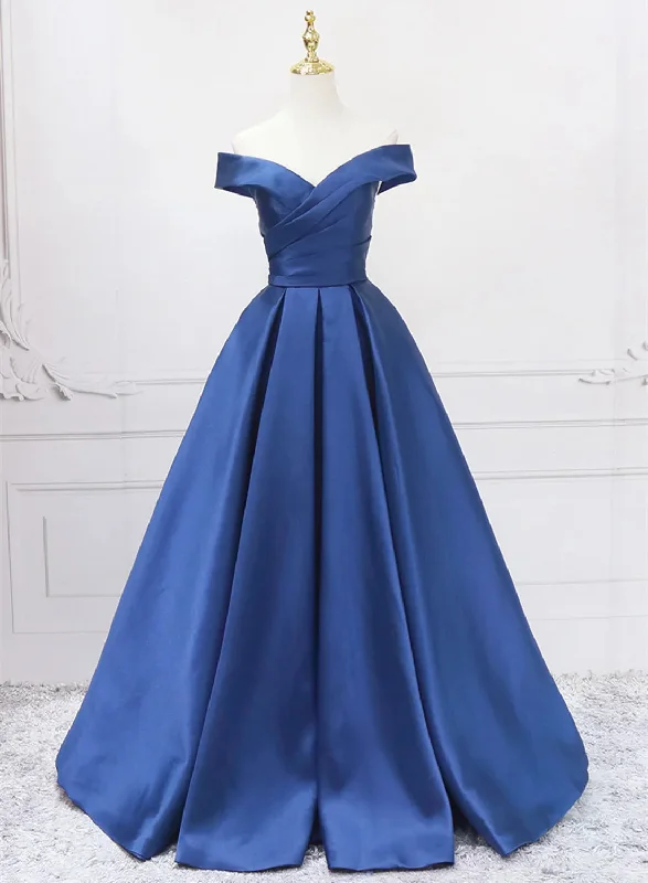 Blue Satin Sweetheart Long Wedding Party Dress Blue Formal Dress prom dresses shops Tunics Practical durable Blue Satin Sweetheart Long Wedding Party Dress Blue Formal Dress prom dresses shops Tunics Practical durable