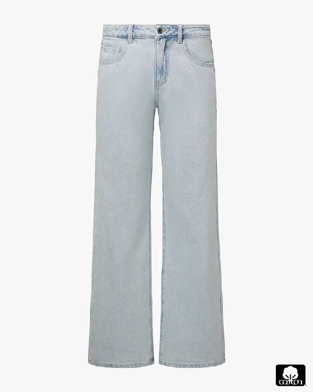 Mid Rise Slim Straight Pant Comfy Cargo Trousers