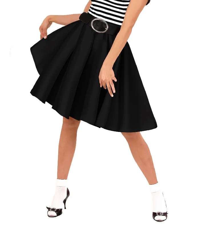 1950's Black Rock "N' Roll Skirt velvet skirt luxurious