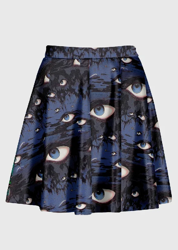 Weirdcore Surreal Blue Grunge Alt Skirt cashmere skirt soft
