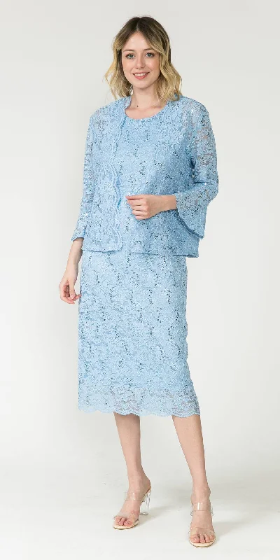 Sally Fashion 8887 Midi Length Lace Dress with Jacket Satin Fabric Silk Fabric Chiffon Fabric Sally Fashion 8887 Midi Length Lace Dress with Jacket Satin Fabric Silk Fabric Chiffon Fabric