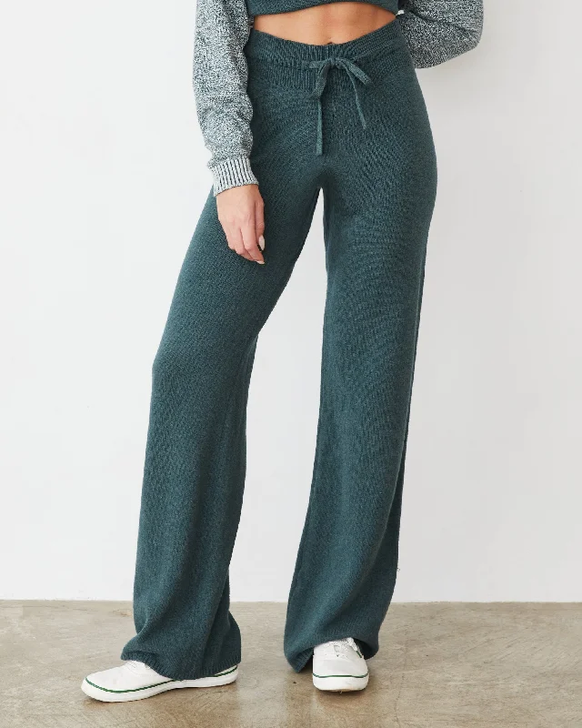 Organic Cotton Cashmere Relaxed Pant Soft Stretch Trousers