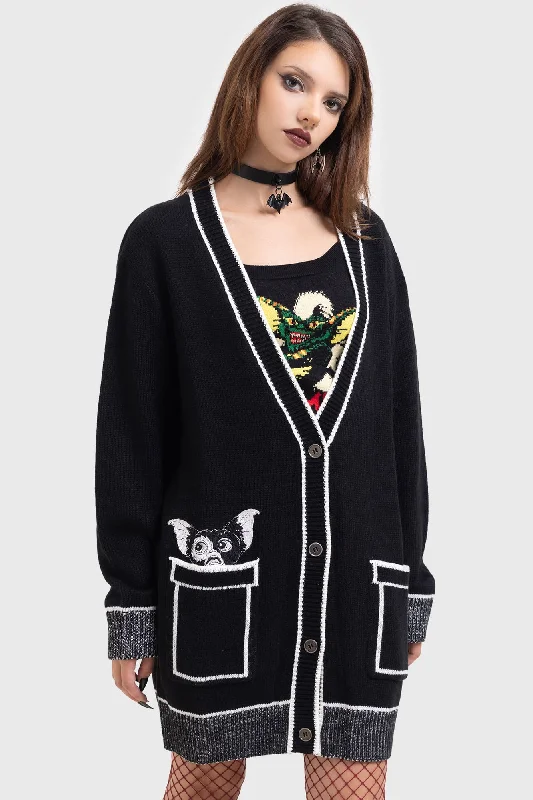 Pocket Gizmo Oversized Cardigan Long Cardigan Short Cardigan Medium Cardigan